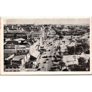 Chowringhee Road Calcutta India Postcard Posted India Stamps D Mordecai