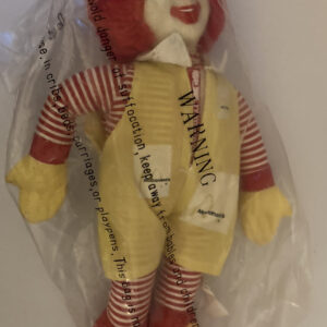 McDonald's Ronald McDonald Clown Stuffed Plush Doll