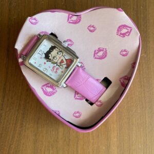 Betty Boop Watch Pink Band By Fab Clicks Heart Shaped Tin