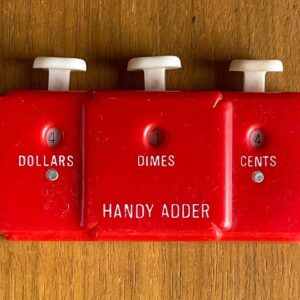 Handy Adder Shopping Calculator Dollars Dimes & Cents Vintage