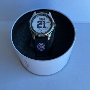 Sammy Sosa Watch MLB Baseball Chicago Cubs Watch Vintage 2004 NOS In Tin Box