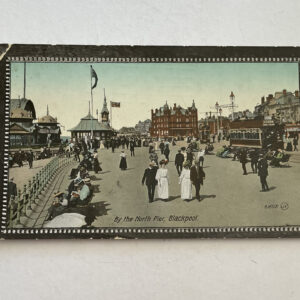 By The North Pier Blackpool England Postcard People Dressed In Vintage Clothing