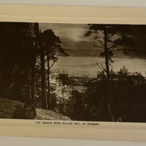 Tay Bridge From Balgay Hill At Evening Postcard RPPC