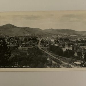 St Maries Idaho Scenic Town Overview Postcard RPPC
