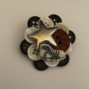 Basketball Pin Buttons Pin Brooch