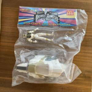 McDonalds Mighty Morphin Power Rangers White Ranger With Falcon Ninjazord