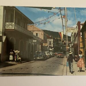 Street Scene At Charlotte Amalie St. Thomas Virgin Islands Postcard