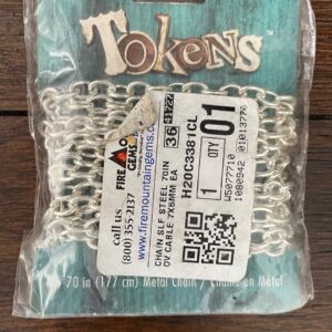 Blue Moon Beads Metal Chain SLF Steel 70IN