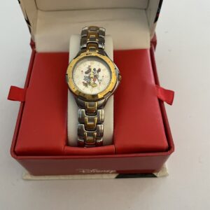 Mickey & Minnie Mouse Watch With Rotating Hearts Women's New In Box