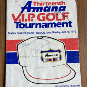 Thirteenth Amana VIP Golf Tournament  1979 Official Program Autographed