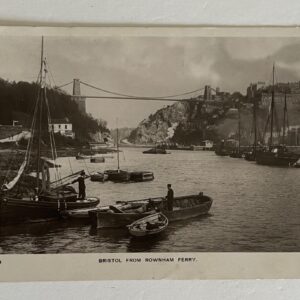 Bristol From Rownham Ferry Postcard RPPC