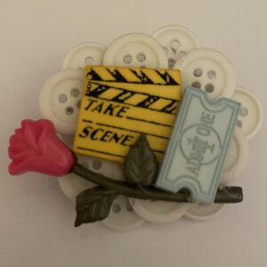 Acting Pin Actor Buttons Pin Brooch Actress Pin Actor Pin
