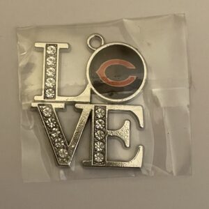 Chicago Bears Football Team Love Pendant Necklace