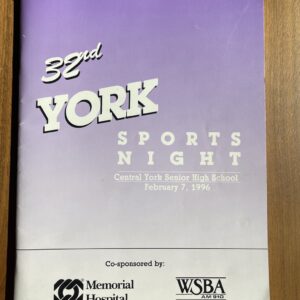 32nd York Sports Night Central York Senior High School 1996 NFL MLB Sports Autos