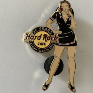 Hard Rock Cafe 35 Years Sexy Waitress Lady Pin Cayman Islands Pin