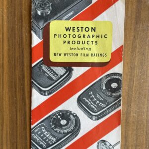 Weston Photographic Products Brochure Booklet Vintage