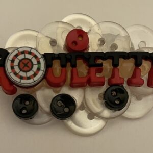 Roulette Pin Roulette Buttons Pin Brooch
