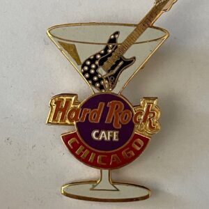 Hard Rock Cafe Martini Glass Pin Chicago Pin