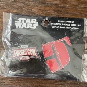 Funko Star Wars Boba Fett Red Chrome Target Con 2022 Enamel Pin Set
