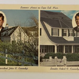 Summer Homes On Cape Cod Mass Postcard President John F Kennedy & Robert Kennedy