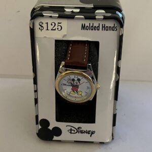 Mickey Mouse Watch by Accutime Molded Hands MCK613 NOS