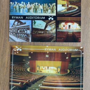 Ryman Auditorium Nashville Tennessee Postcard Hillbilly Heaven Lot Of 2