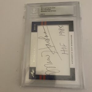 2012 Leaf Sports Icons Marv Harshman 9 Of 11 Auto Basketball Card