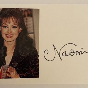 Naomi Judd Autograph Card Signed Card Country Singer Musician Auto