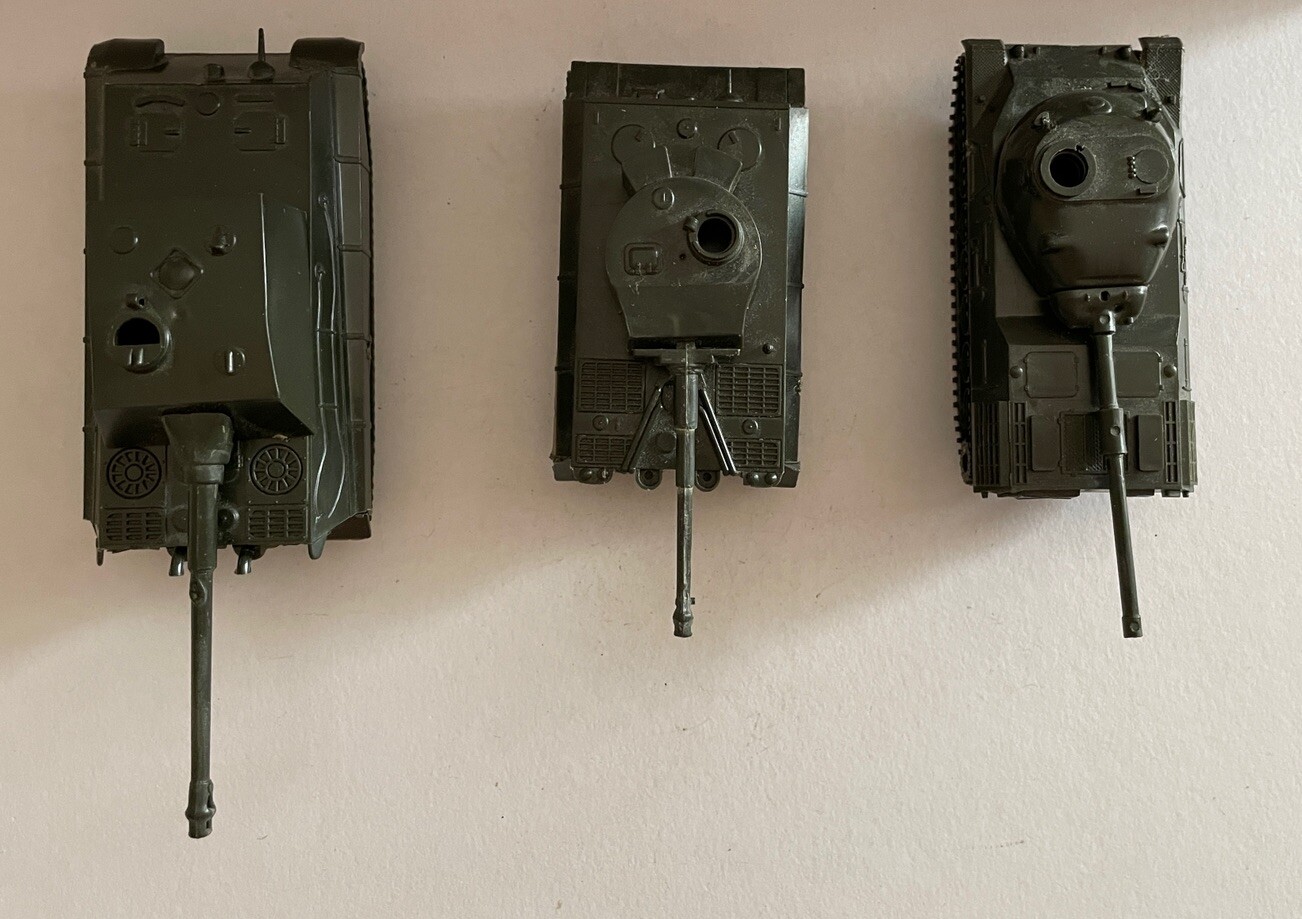 DBGM Mini Tanks Tiger Konigstiger Leopard Plastic Tank Set Of 3 Made In Austria - Image 3