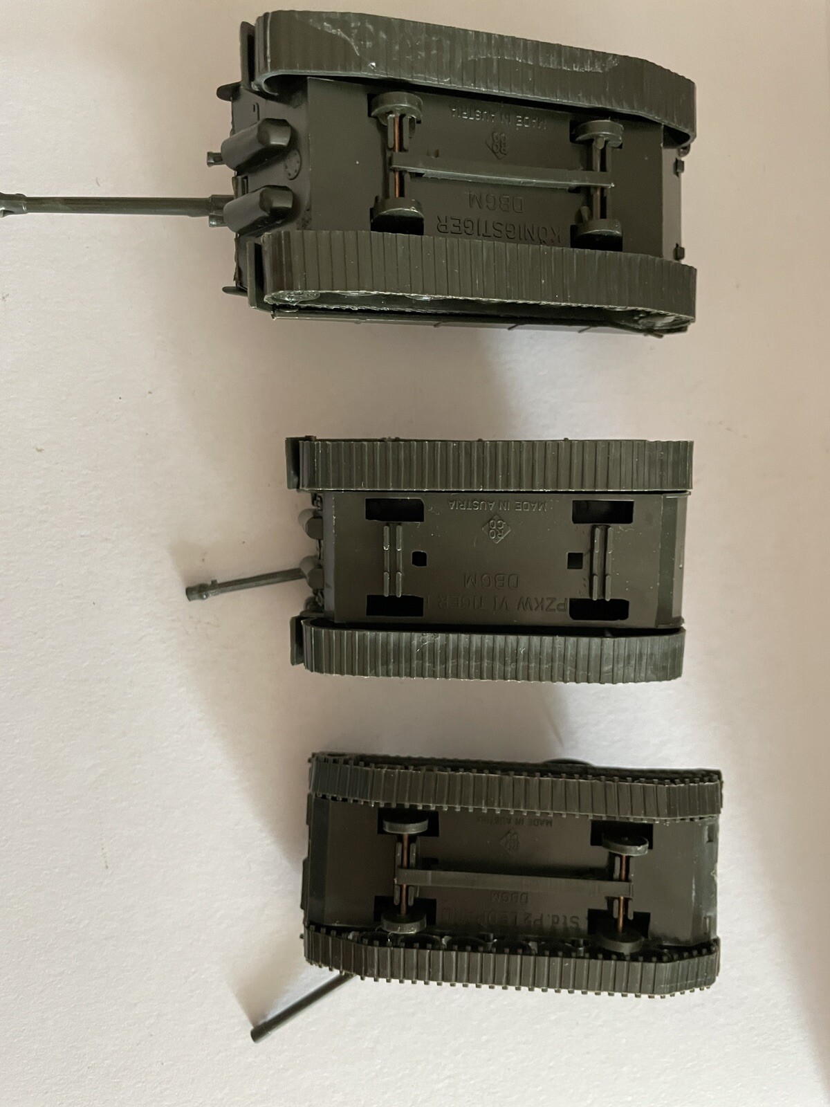 DBGM Mini Tanks Tiger Konigstiger Leopard Plastic Tank Set Of 3 Made In Austria - Image 6