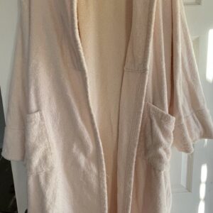 Charter Club Women's Pink Terry Cloth Spa Bath Robe Med/Large Cotton Vintage