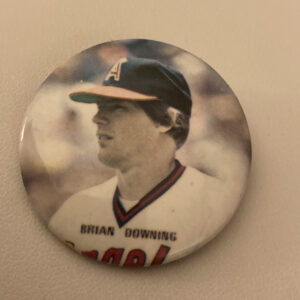 Brian Downing Baseball Button Pin