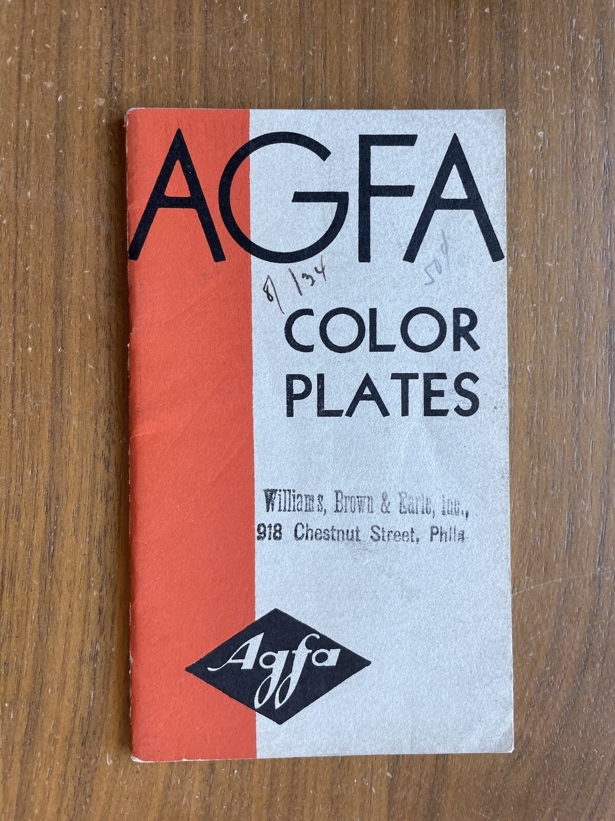 Agfa Color Plates Booklet Vintage