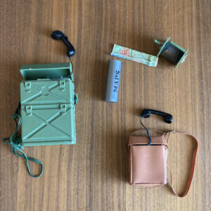 GI Joe Hasbro Equipment Pack Field Radio Phones & Map