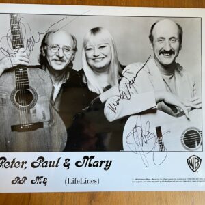 Peter Paul & Mary Entire Band Autographed Photo