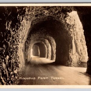 Mitchells Point Tunnel Oregon Postcard RPPC