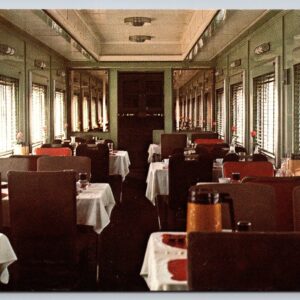 Dining Car Alamo Train Missouri Kansas Texas Railroad Postcard