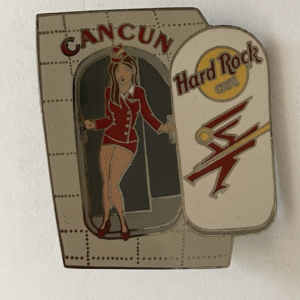Hard Rock Cafe Sexy Lady Flight Attendant Pin Cancun Pin