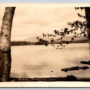 Scene Moosehead Lake Maine Photo Postcard RPPC