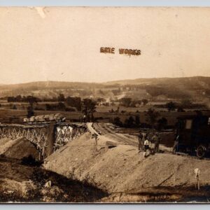 Erie Works Postcard RPPC