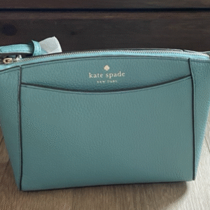 Kate Spade Monica Pebbled Leather Crossbody Bag Purse Stone Blue WKR00258