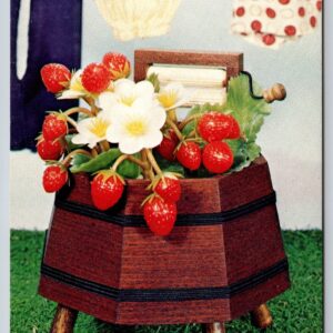 Spring Ring Planter Postcard  National Handcraft Advertising Postcard