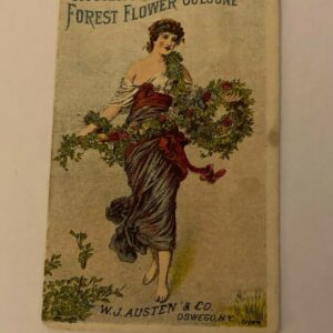 Perfumed With Austen's Forest Flower Cologne Woman Trade Card