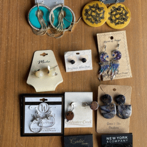 Earrings Lot Of 10 Guess Coldwater Creek Ny & Co Dots Brighton Mocha & More