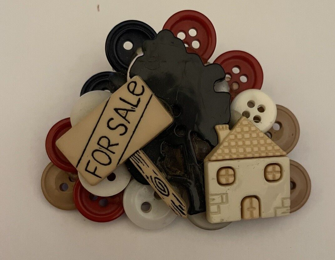 For Sale Pin Real Estate Buttons Pin Brooch Realtor Pin