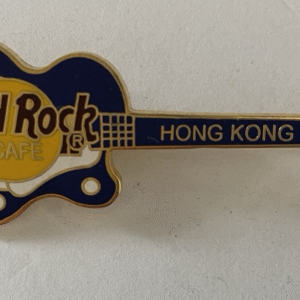 Hard Rock Cafe Guitar Pin Hong Kong