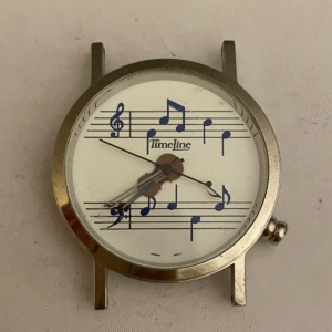 TimeLine Time Line Violin Watch Music Notes Watch