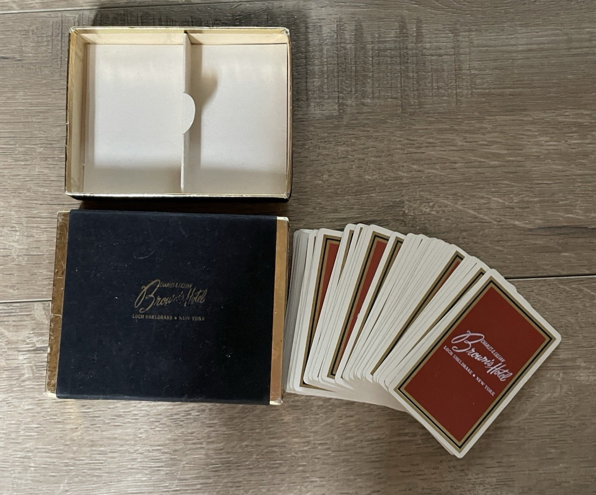 Charles & Lillian Brown's Hotel Playing Cards Deck Of Cards