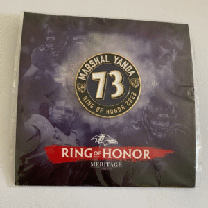 Marshal Yanda 73 Ring Of Honor 2022 Pin Baltimore Ravens NFL Football Pin