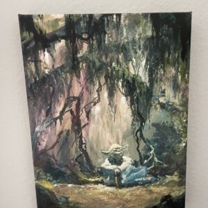 Yoda Meditation Art Work By Artist James Colman 16 x 12 Canvas